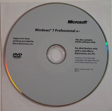 Windows 7 Professional 64 Bit
